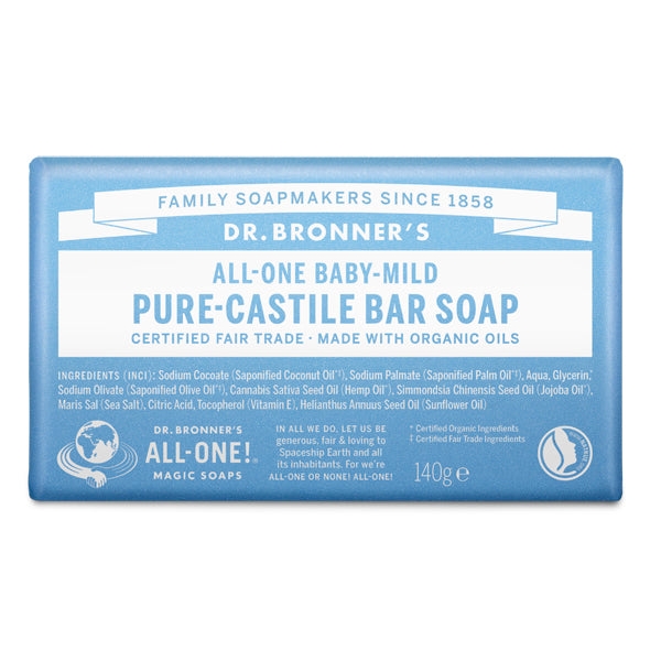 Dr Bronner Baby Unscented Pure-Castile Bar Soap Dr Bronner Baby Unscented Pure-Castile Bar Soap